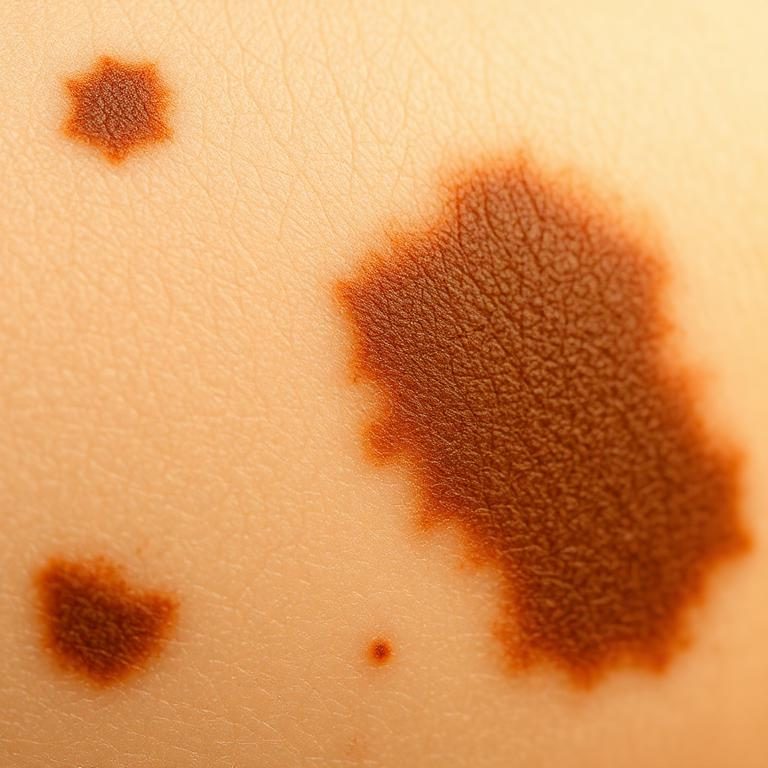 Uneven pigmentation example