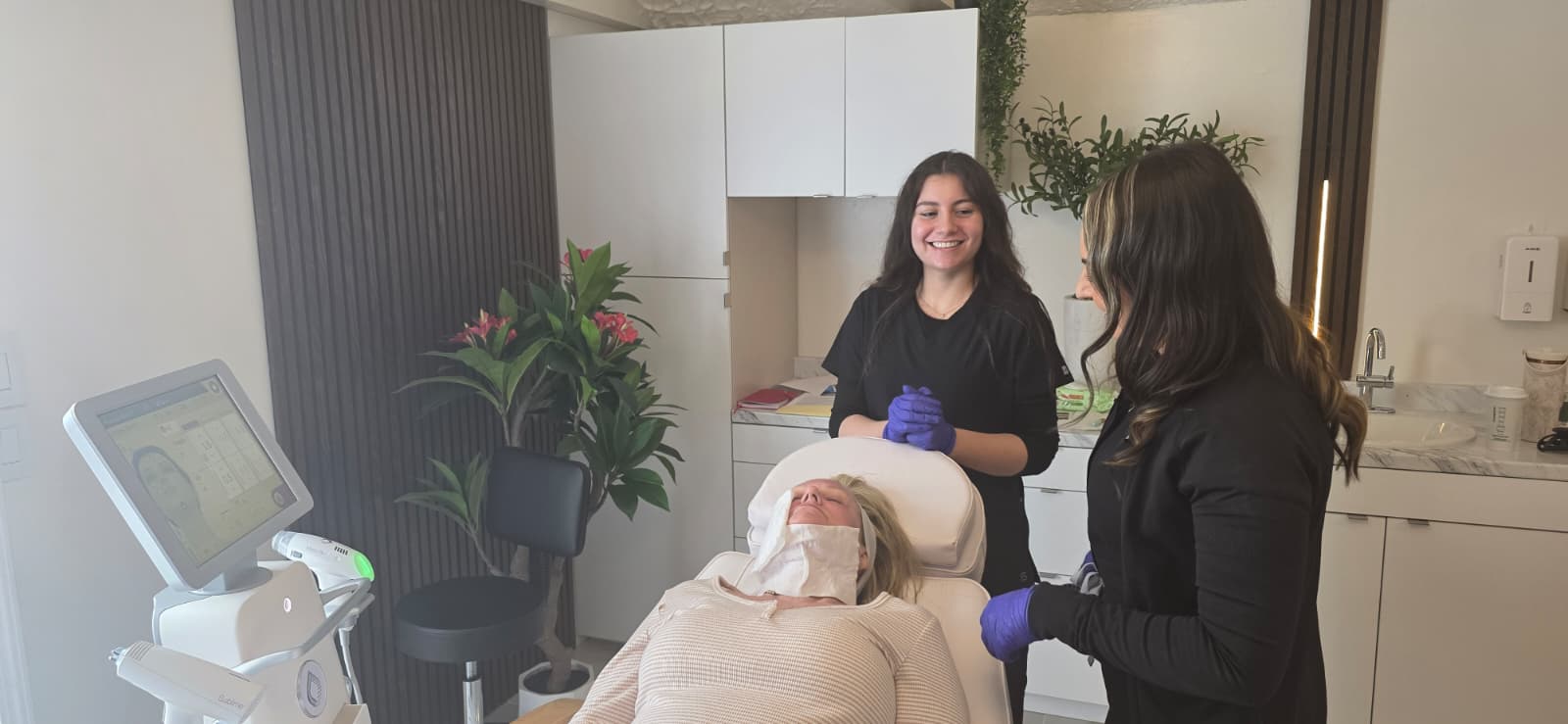 Regenerative treatment session at Maison Zolara — RN-administered with full clinical attention