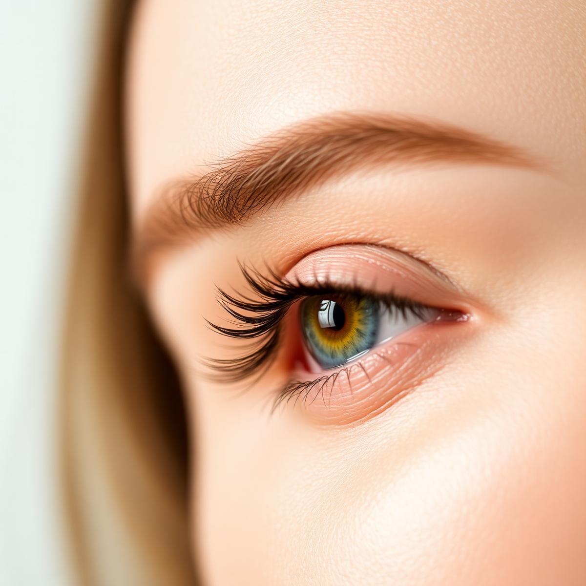 Bright refreshed under-eye area