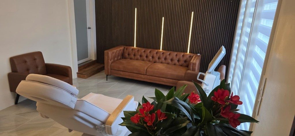 Guest lounge at Maison Zolara medspa